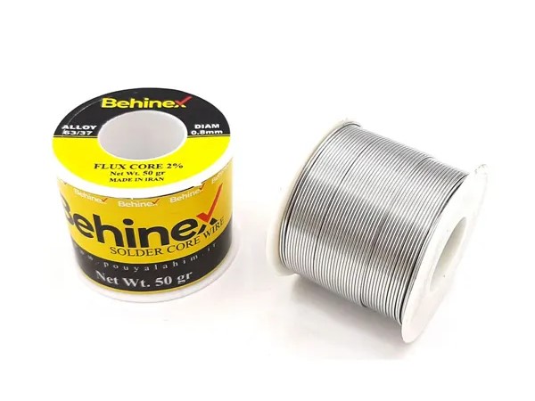 سیم لحیم بهینکس 50 گرمی 0.8mm | الکتروکیت معینی