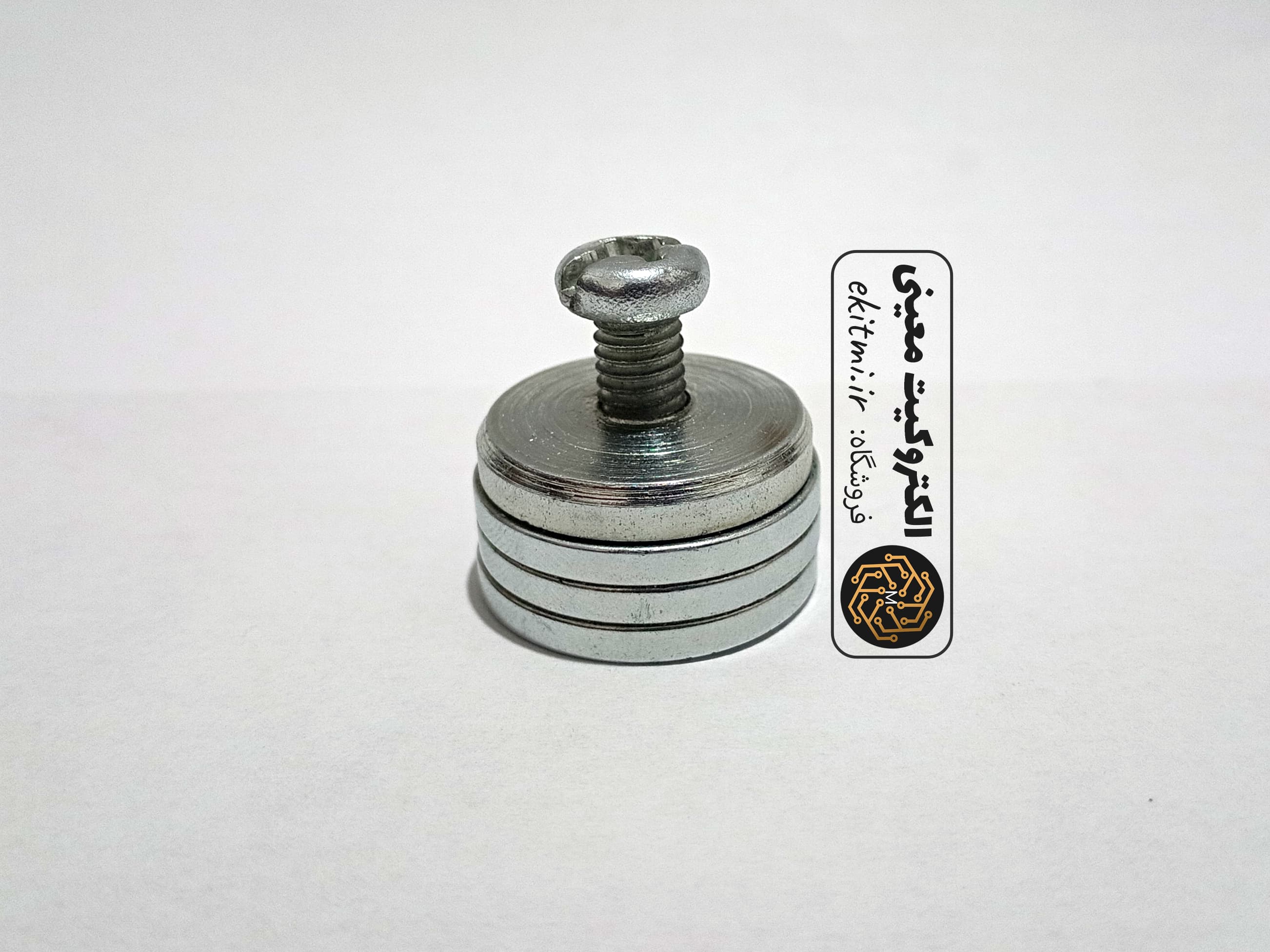 آهنربا نئودیمیوم فریم دار پیچ خور 23x12 میلیمتری | الکتروکیت معینی